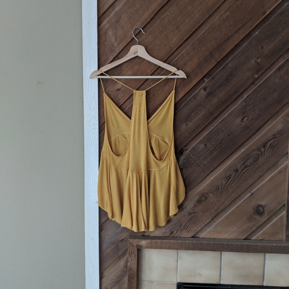 URBAN OUTFITTERS Mustard Yellow Alice Racer Tank - Picture 3 of 6